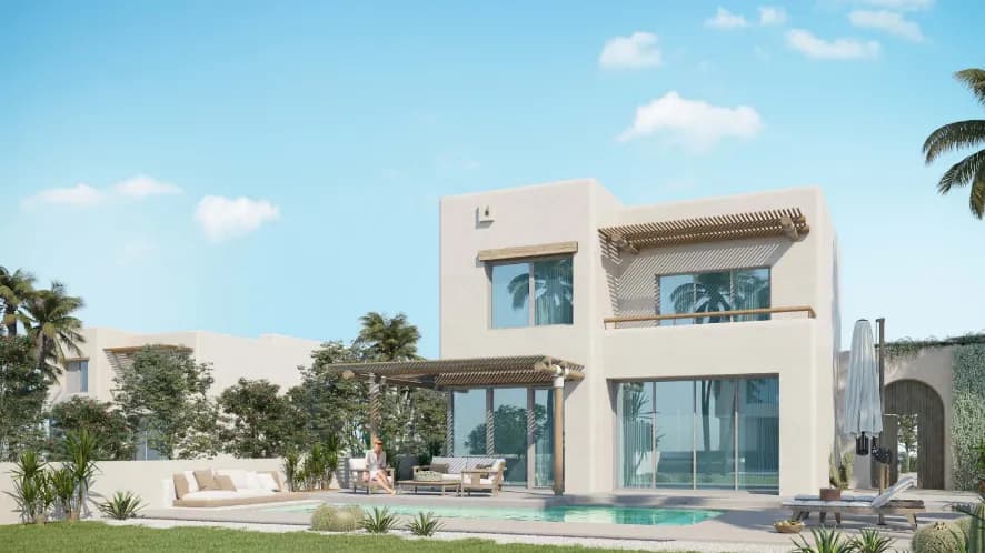 فيلا بيتش هاوس في هاسيندا ويست الساحل الشمالي مع 10% مقدم فقط